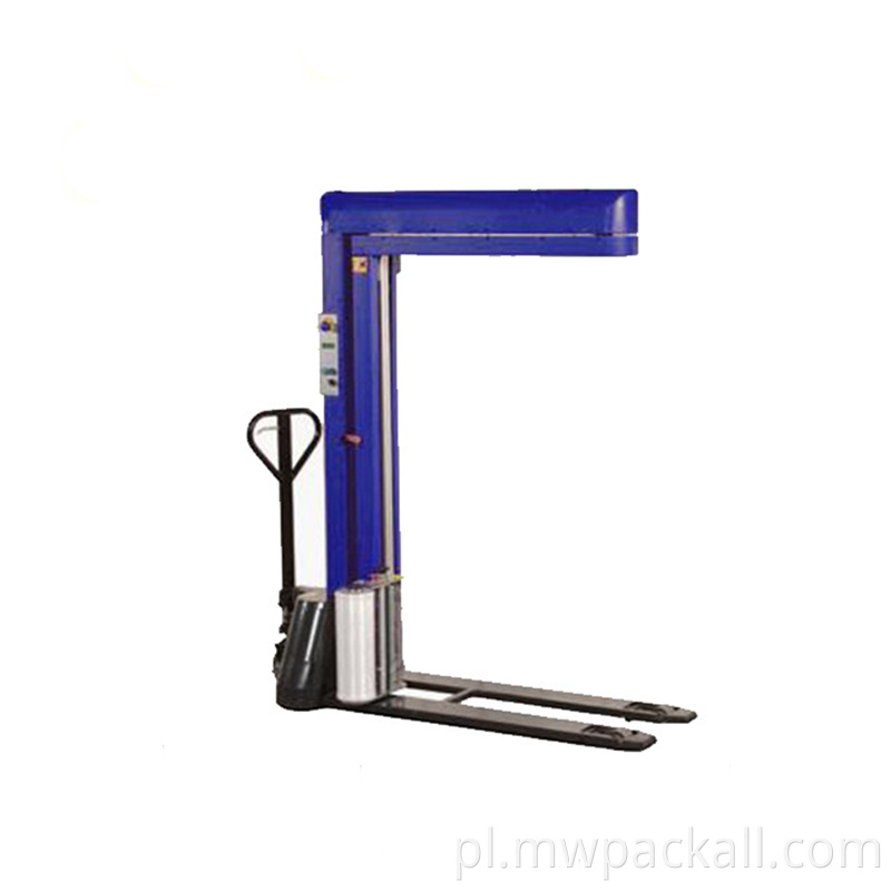 W pełni automatyczna maszyna do pakowania obrotowego wózka widłowego, maszyna do opakowania wózków widłowych